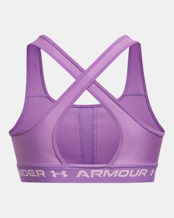 Reggiseno sportivo Armour® Mid Crossback da donna, Purple, pdpMainDesktop image number 8